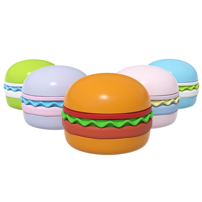 5-in-1 Hamburger-Shaped Dog Bowls Set