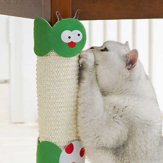 Zeze Caterpillar Sisal Cat Scratch Mat – Table & Chair Leg Protector