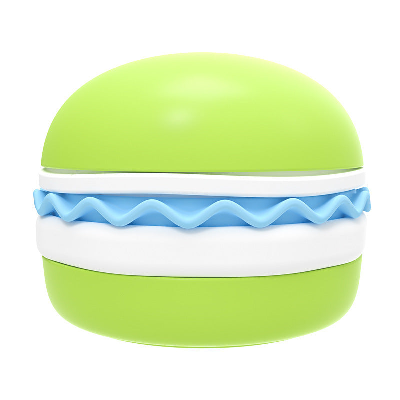 5-in-1 Hamburger-Shaped Dog Bowls Set