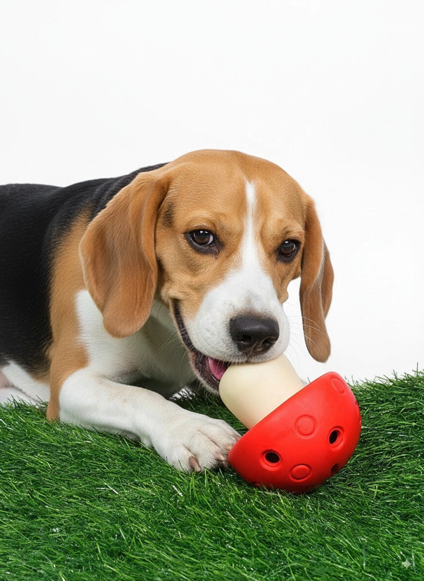 Mushroom Chew Toy – Interactive Treat Dispenser for Dogs