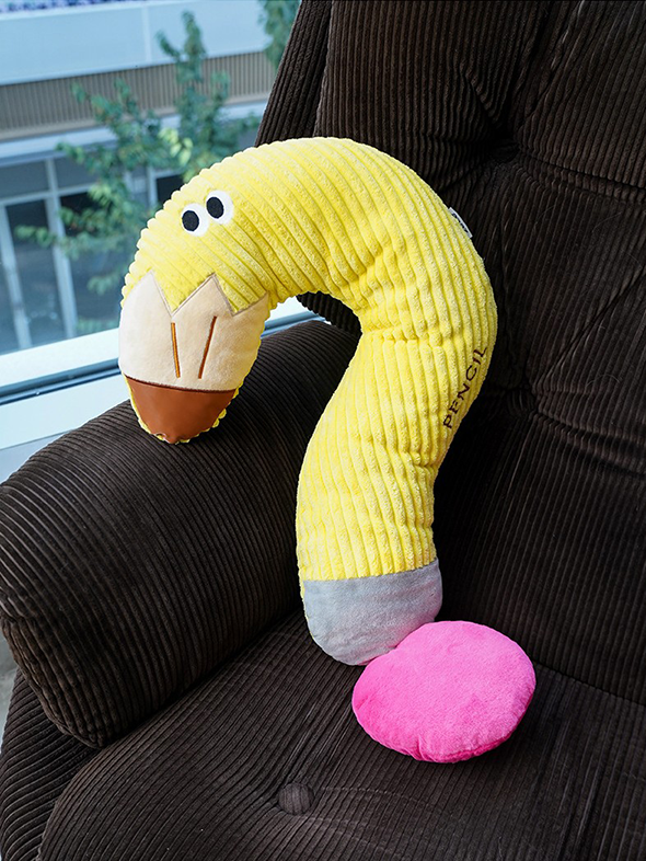 Zeze Question Mark Pet Pillow & Rocket & Pencil Plush Bolster for Dogs & Cats