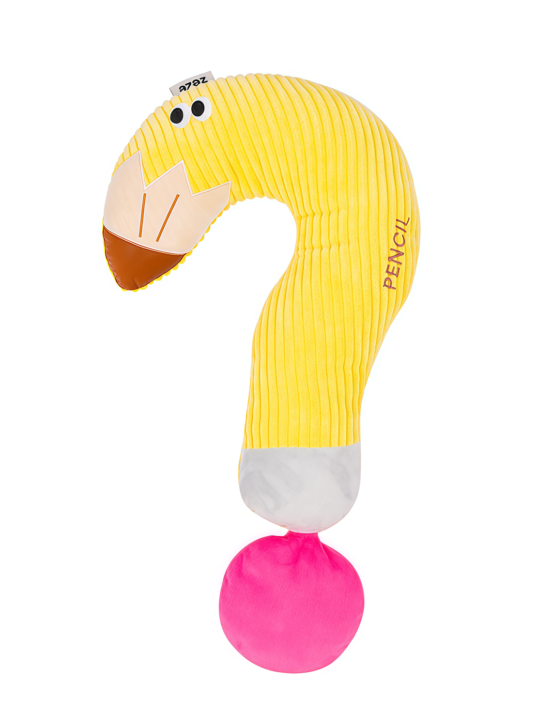 Zeze Question Mark Pet Pillow & Rocket & Pencil Plush Bolster for Dogs & Cats