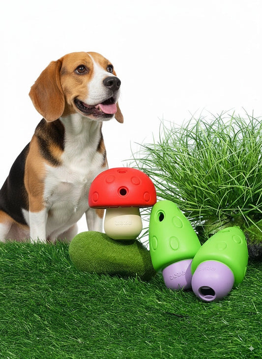 Mushroom Chew Toy – Interactive Treat Dispenser for Dogs