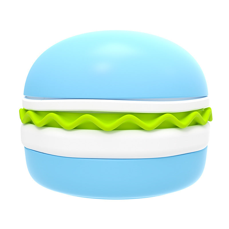 5-in-1 Hamburger-Shaped Dog Bowls Set